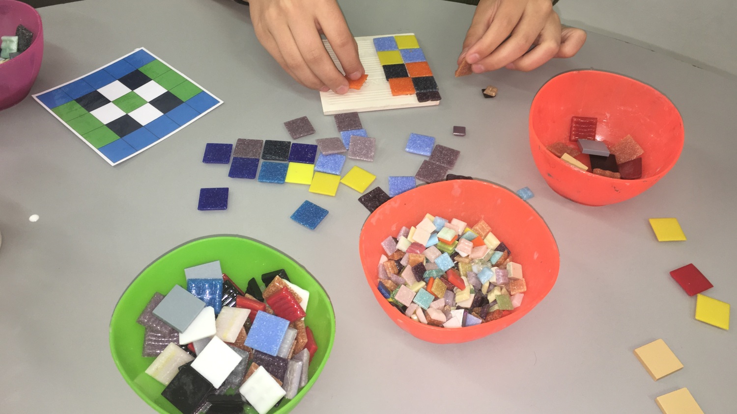 Make a Mosaic family activity St Albans Museums