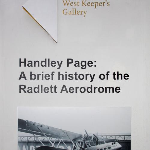 The entrance to the Handley Page exhibition