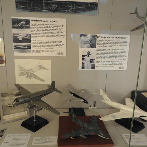 Models of Hastings aircraft in various liveries