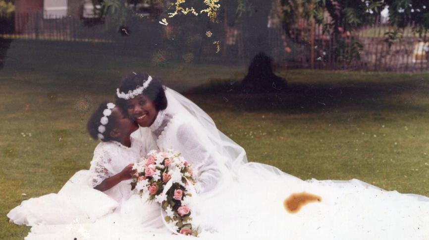 An image of a bride and bridesmaid belonging to Shelley Hayles