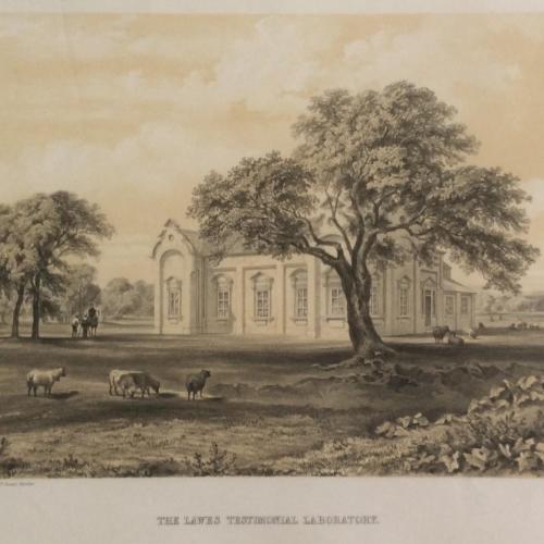 An illustration from Lawes’ book "On the sources of the nitrogen of vegetation; with special reference to the question whether plants assimilate free or uncombined nitrogen".