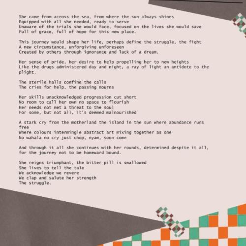 Exhibition panel - The Nurse