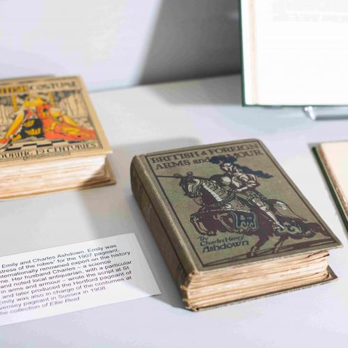 Pageant Fever - exhibition (Pageant books by Emily 7 Charles Ashdown on display)