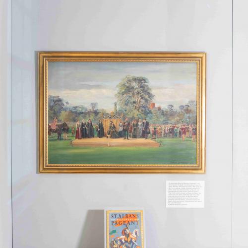 Pageant Fever - exhibition (painting of St Albans Pageant)