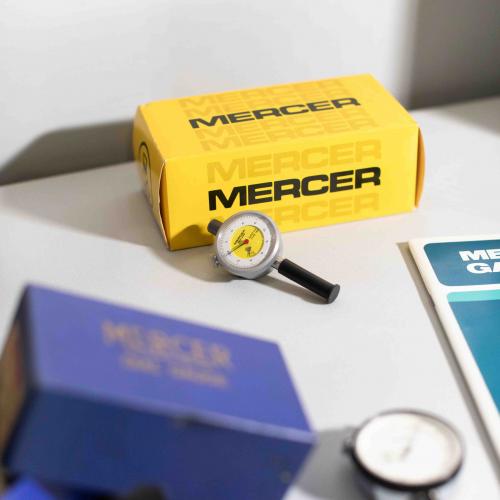 Original packagaing containing Mercer gauges
