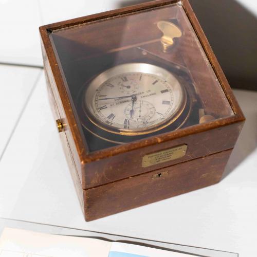 Mercer chronometer in a wooden box
