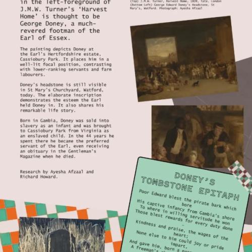 Exhibition panel - George Edward Doney