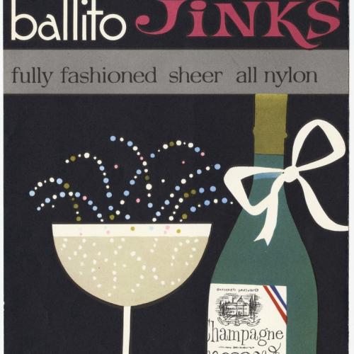 Ballito Hi Jinks stocking packet with a champagne bottle