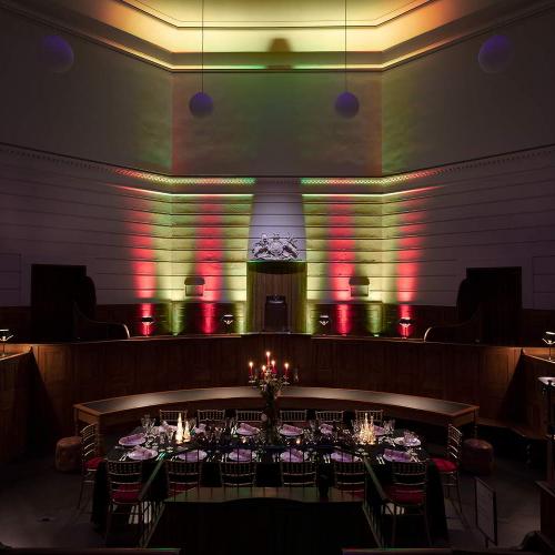 Courtroom in the evening