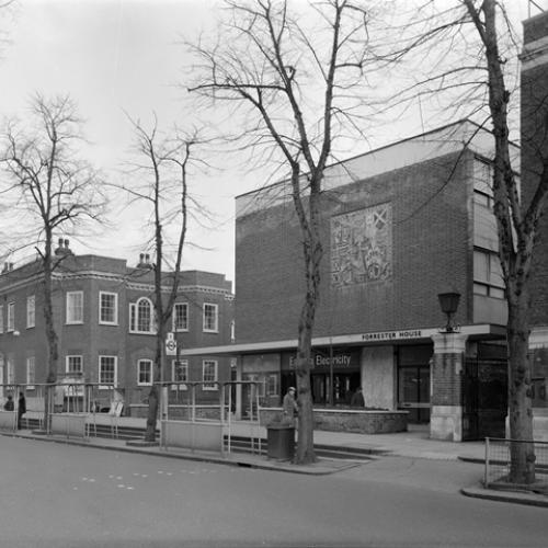 View of Forrester House from St Peter’s St, 1964