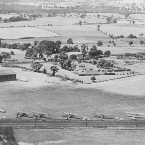 Radlett aerodrome in 1930 from the air