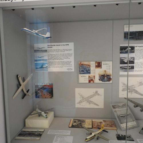 Models of Herald aircraft which were used by several commercial airlines