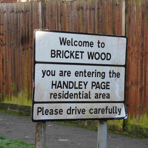Sign in Bricket Wood