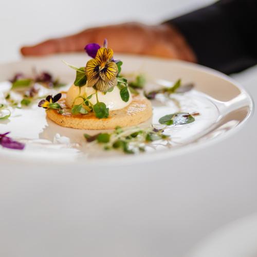 Cooks and Partners sample menus at the Courtroom Cafe