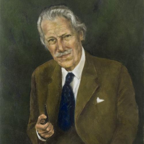 Painting of Mortimer Wheeler