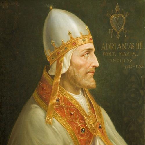 Painting of Nicholas Breakspear after he became Pope Adrian IV