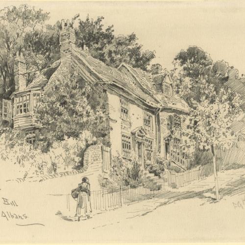 Old cottages on Holywell Hill