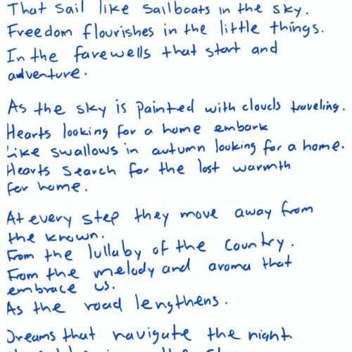 Clouds, Freedom and Dream (Nubes, Libertad y Sueño)