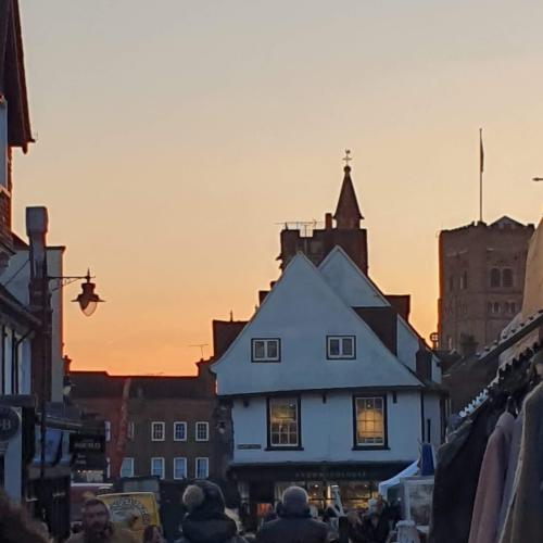 Sunset Over the Market - Davinder Youngs