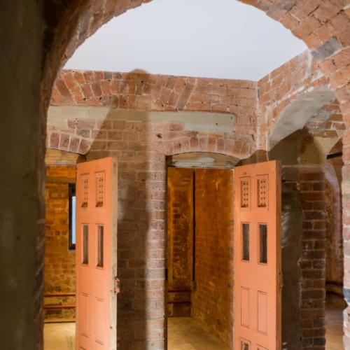 The cells underneath the Courtroom at St Albans Museum + Gallery
