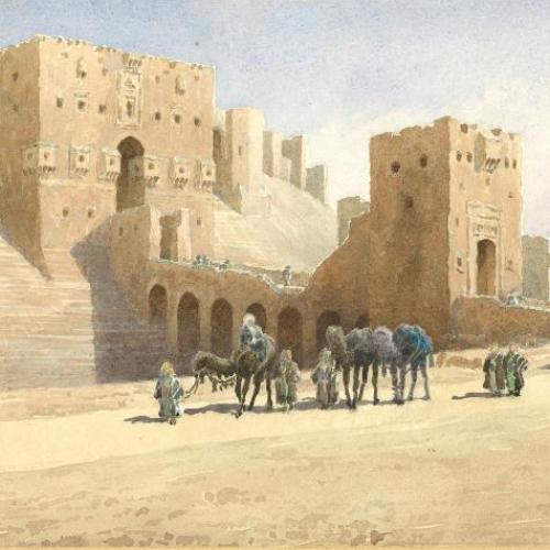 Aleppo, Syria-gateway of Citadel