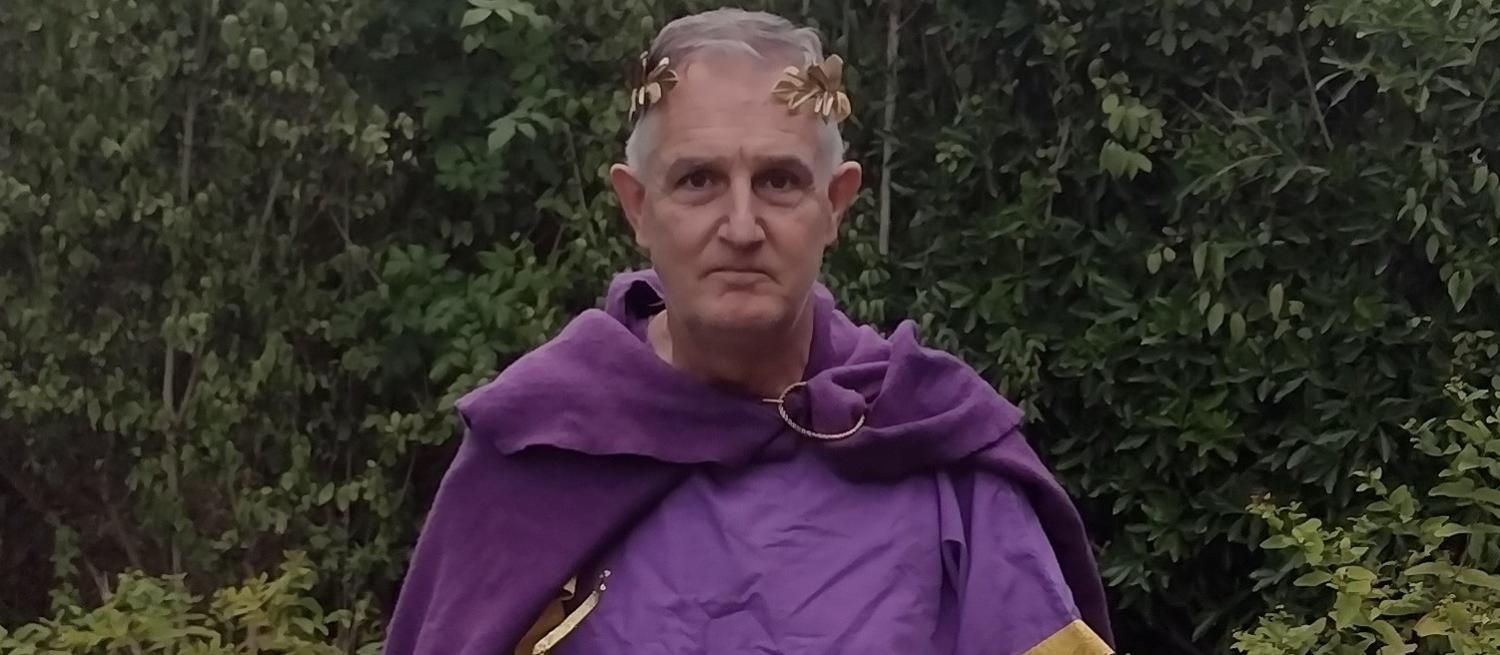 Emperor Trajan re-enactor