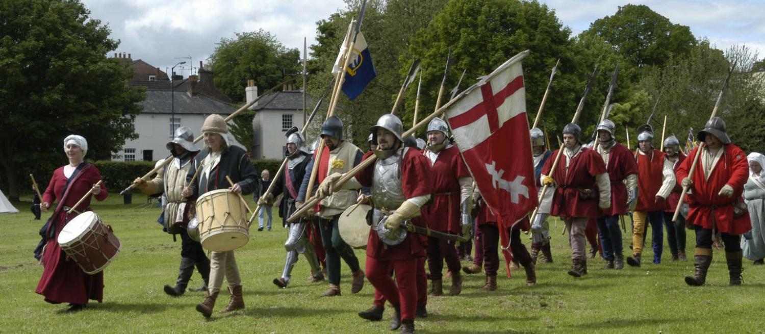 Re-enactment of the First Battle of St Albans, 2005