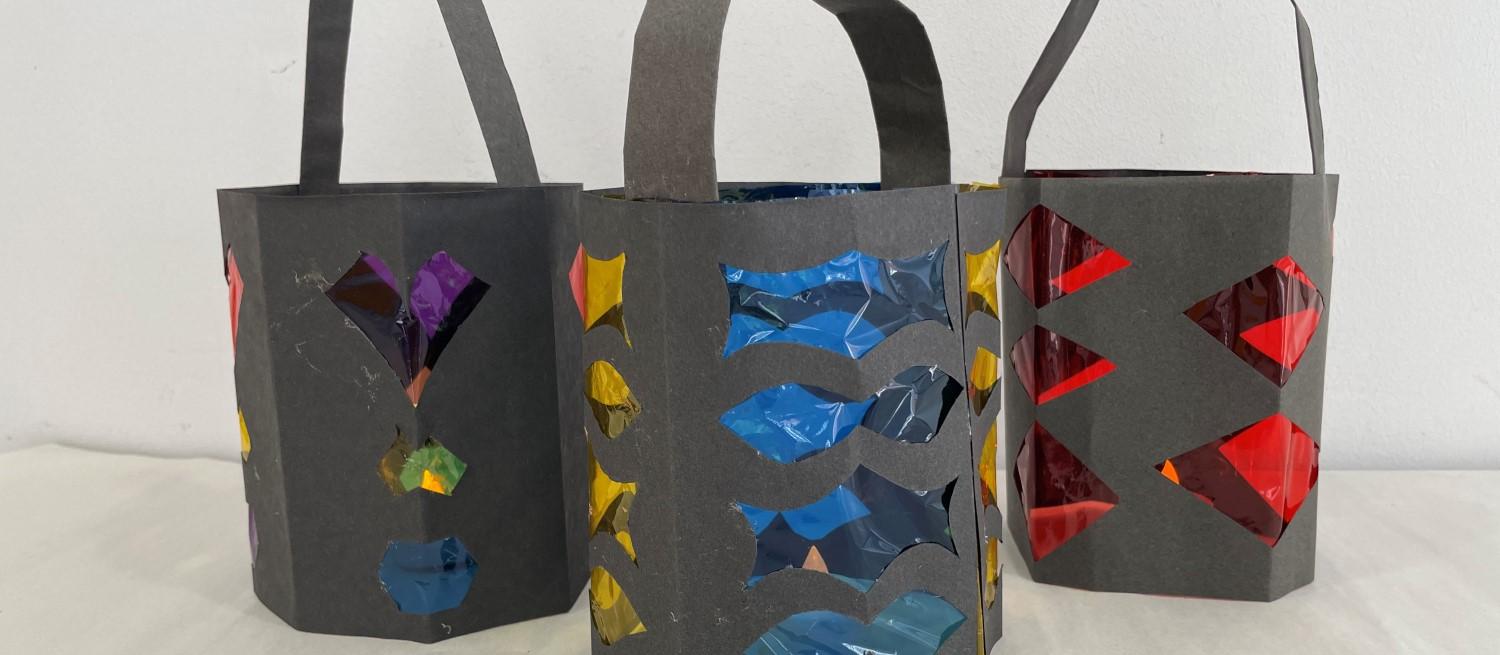 colourful craft lanterns