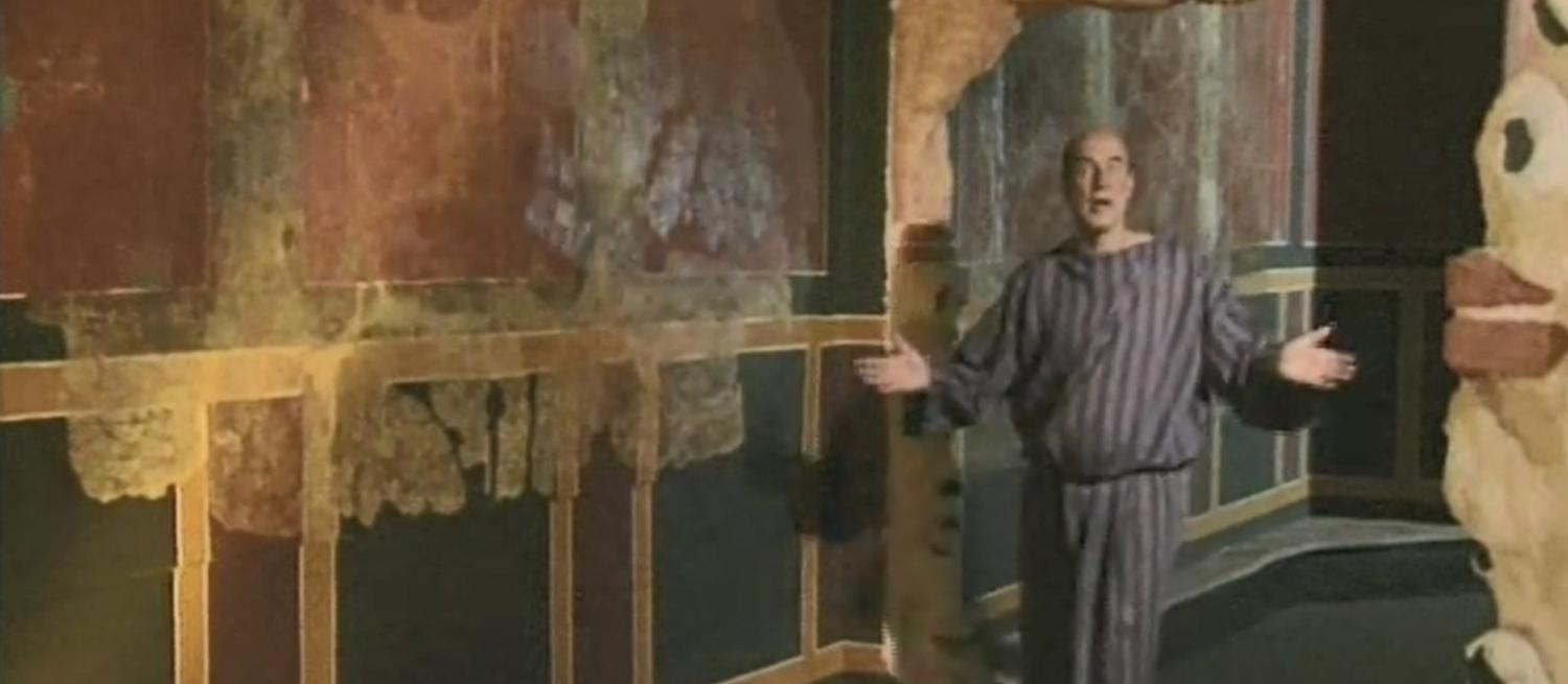 Screenshot from the film about Posthumus at Verulamium