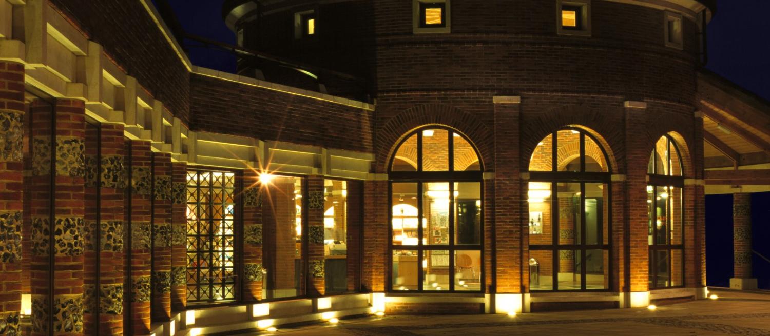 Verulamium Museum at night