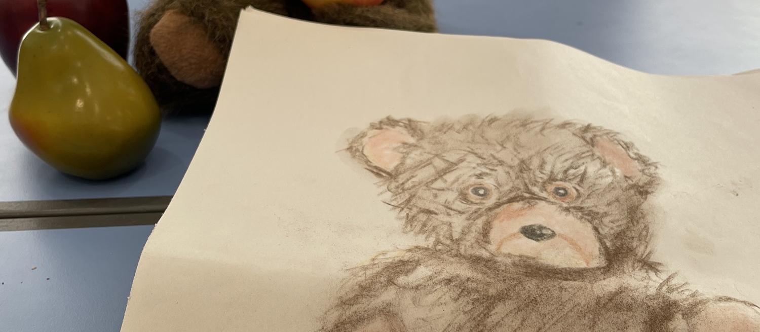 drawing of teddy bear