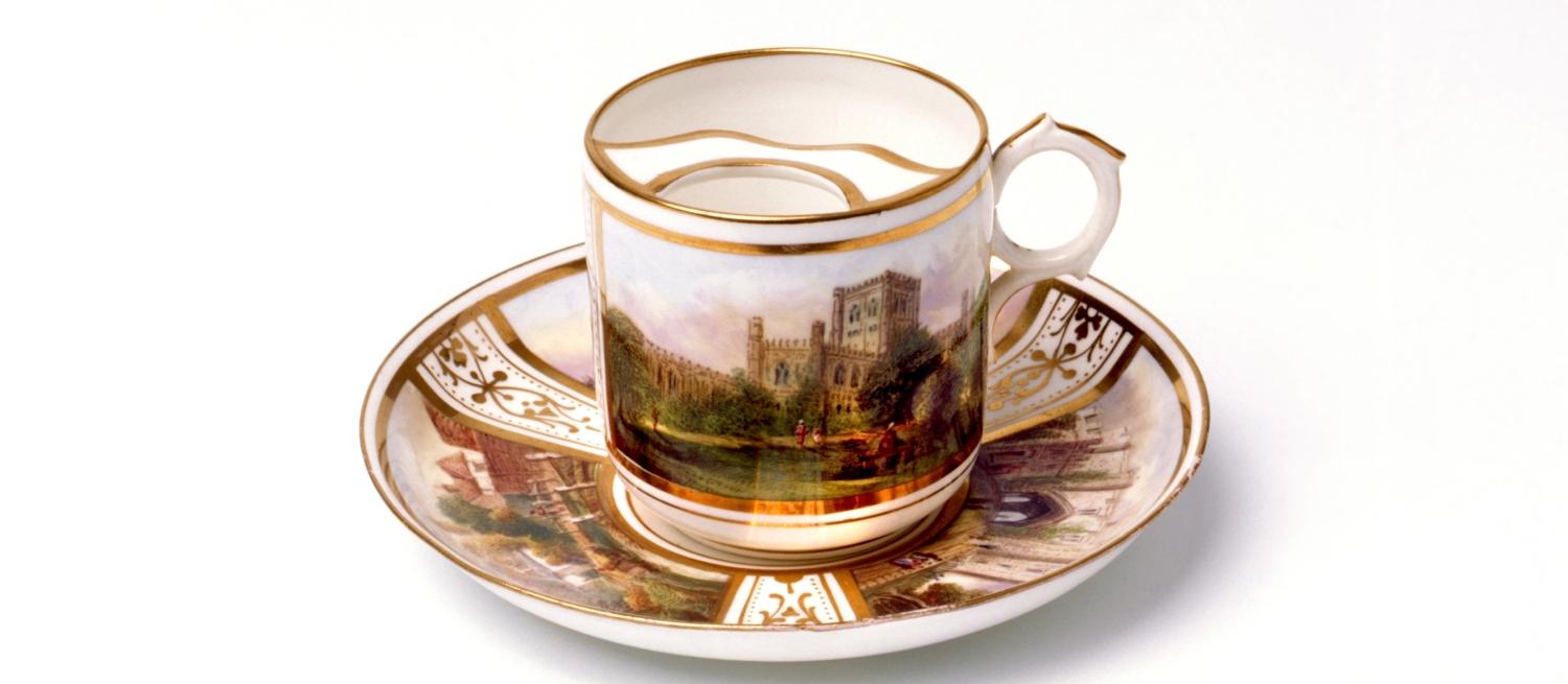Victorian moustache cup