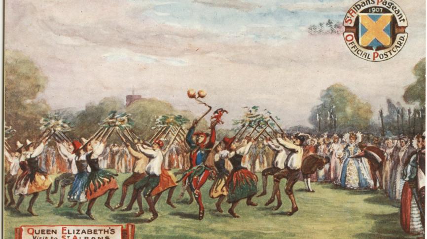 St ALbans Pageant 1907 (postcard)