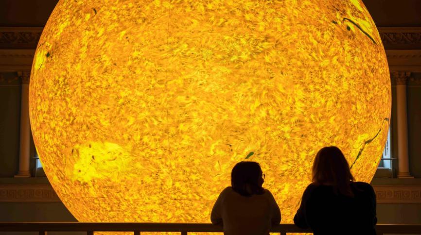 Helios by Luke Jerram taken at Bath Assembly Rooms by the National Trust. Photographer James Dobson