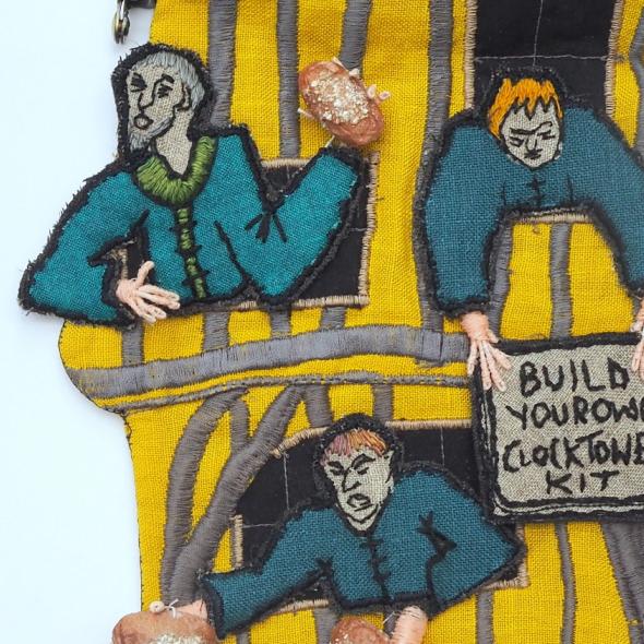 Textile artwork of St Albans Clock Tower