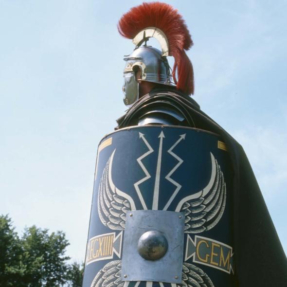 roman soldier with a sheild