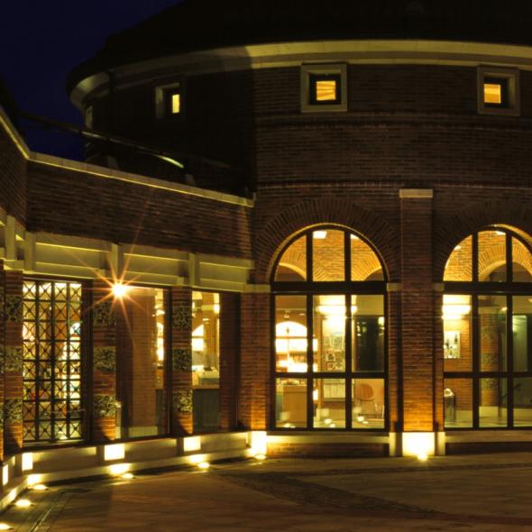 Verulamium Museum at night