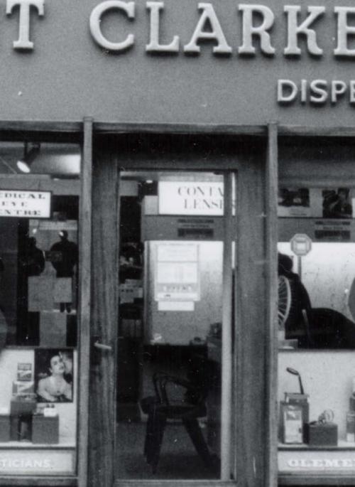 1, Market Place, Clement Clarke Opticians, from the St Albans Street Survey 1986
