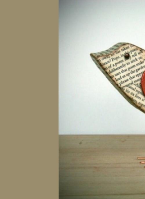 Papier mache bird