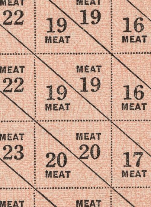 Meat ration coupons