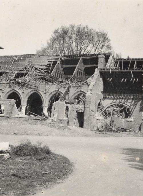 photo of bomb damaged building
