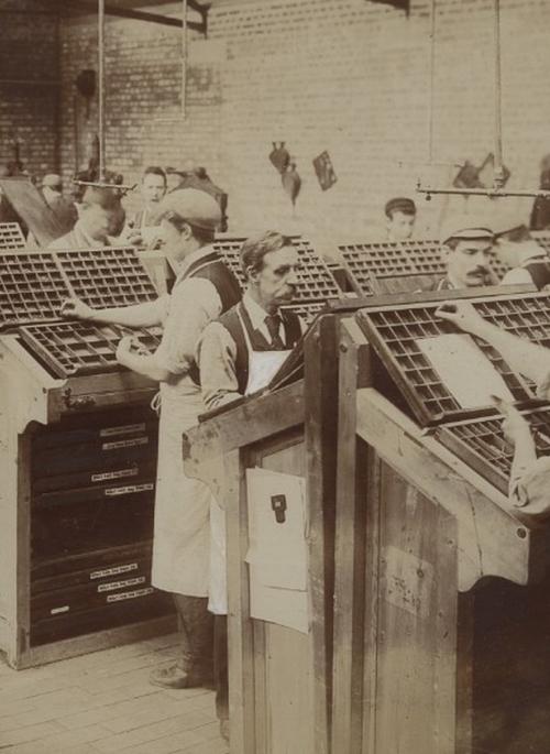 Men at work at Dangerfield Print Works © St Albans Museum