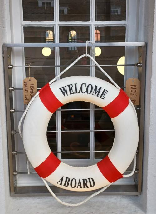 Welcome Aboard life ring