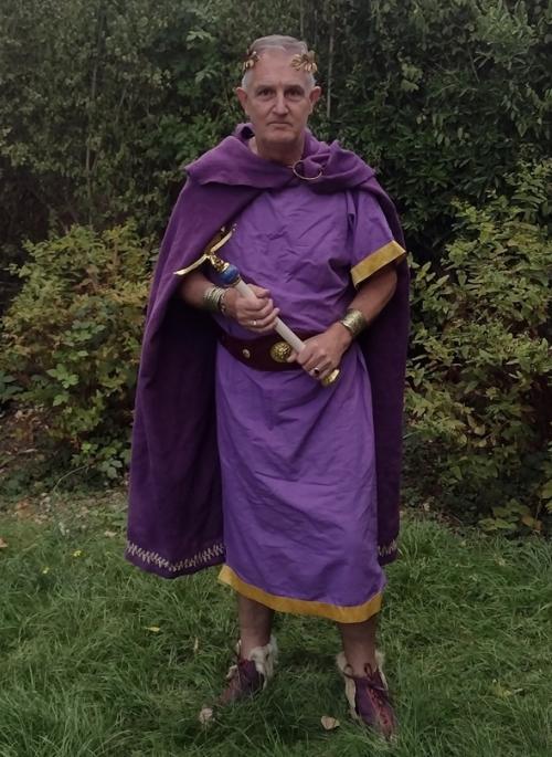Emperor Trajan re-enactor