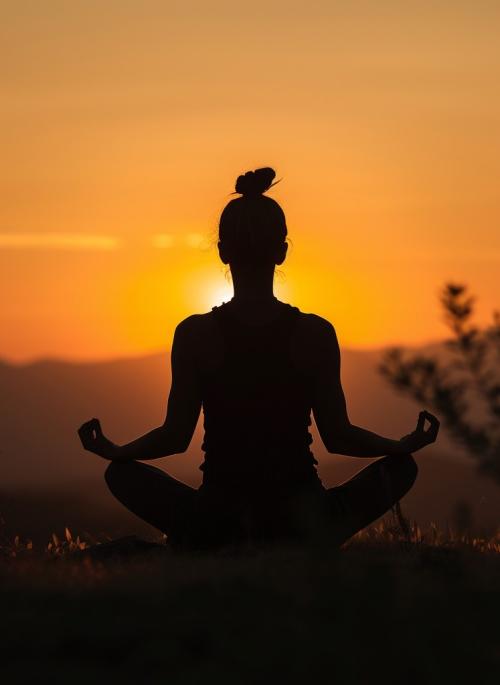 Dawn yoga meditation