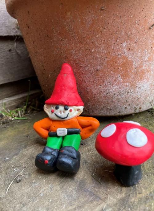 gnome and toadstool