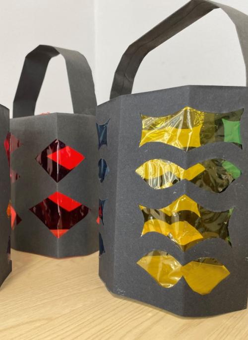 colourful craft lanterns